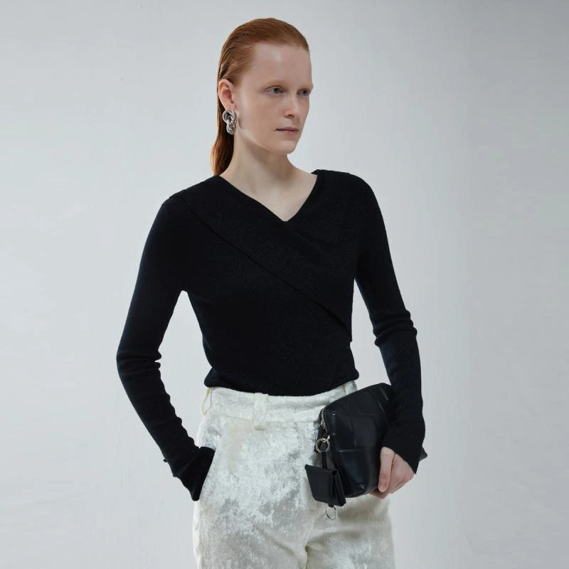 【心心精选】玛丝菲尔时尚通勤百搭女式毛衣A1AY4805M