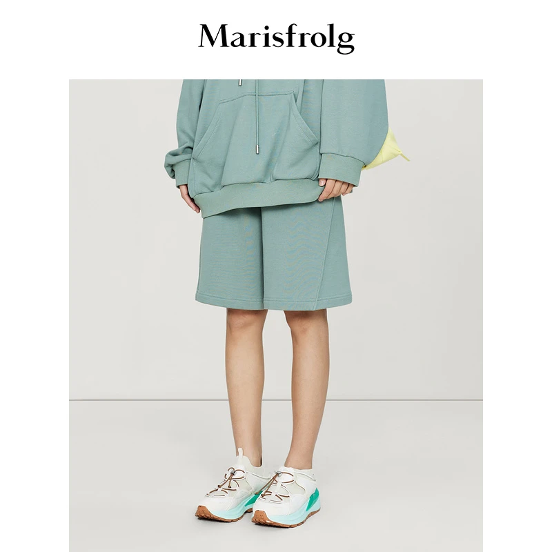 【质感休闲系列】玛丝菲尔休闲裤春新款高腰a字运动裤女外套