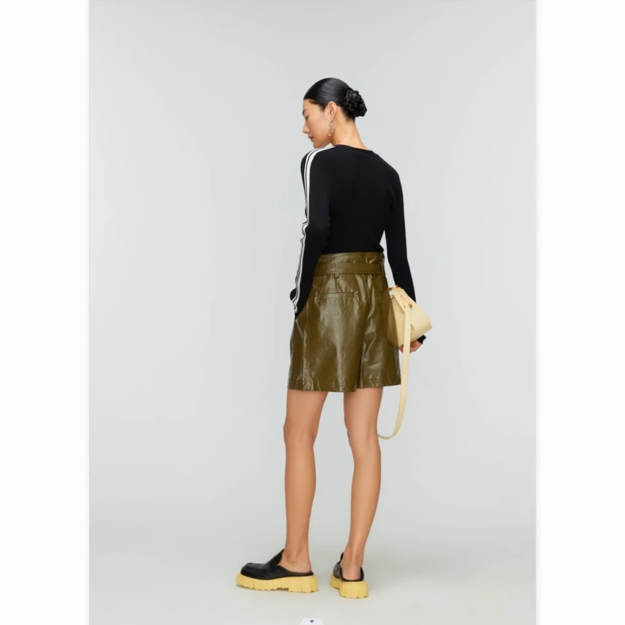 Marisfrolg玛丝菲尔官方旗舰店时尚高腰短款秋冬女士休闲短裤