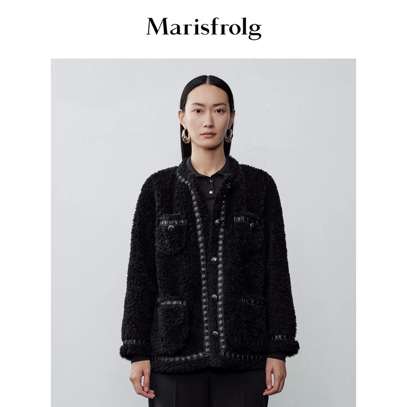 【艺术时装大衣】玛丝菲尔设计师短款秋冬休闲小香风外套ACDE4703P