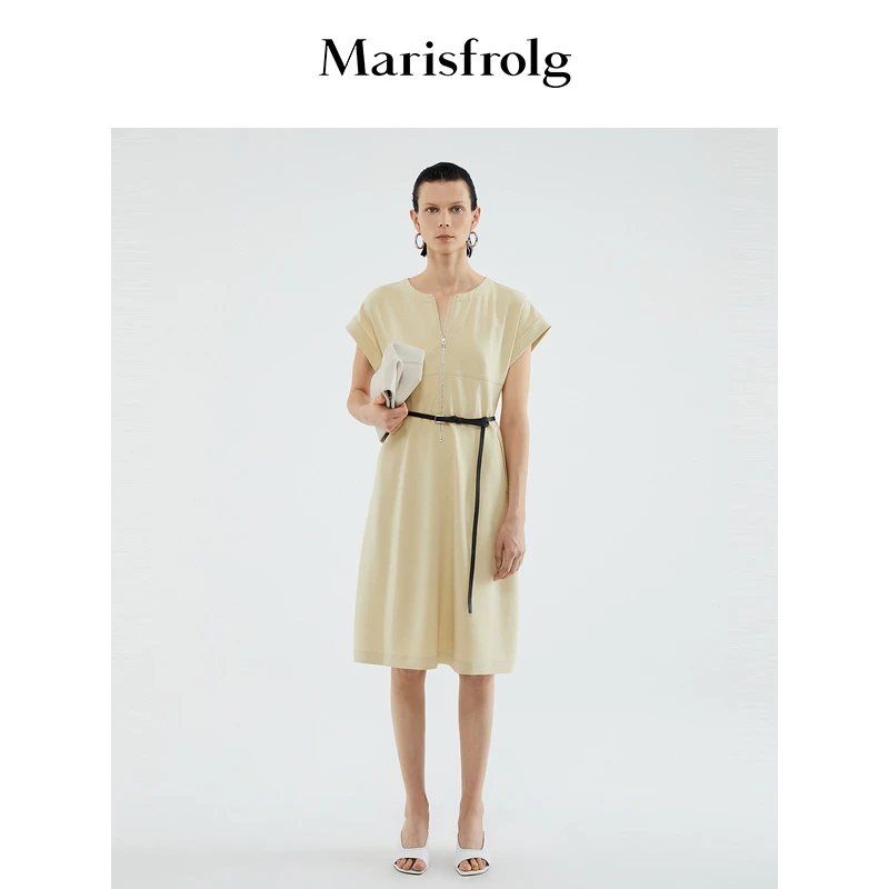 【妍妍精选】Marisfrolg/玛丝菲尔夏季收腰法式连衣裙