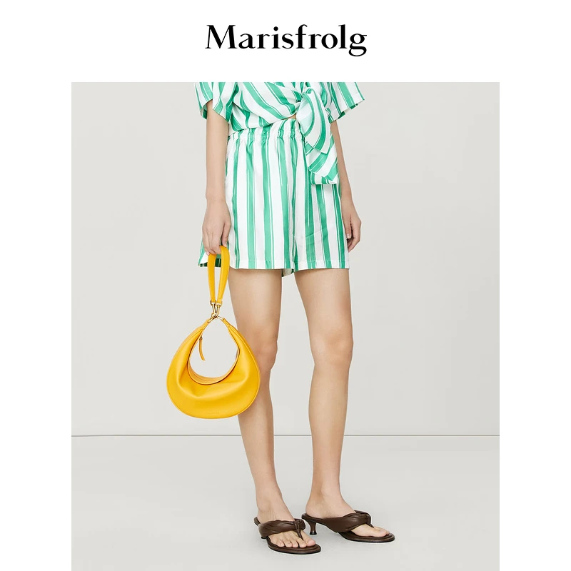 【羊羊专属】Marisfrolg玛丝菲尔宽松设计师休闲裤A1DE25245