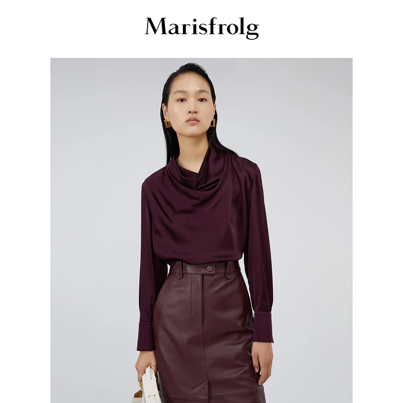 【日本进口面料】Marisfrolg玛丝菲尔衬衫设计师小众秋冬上衣气质