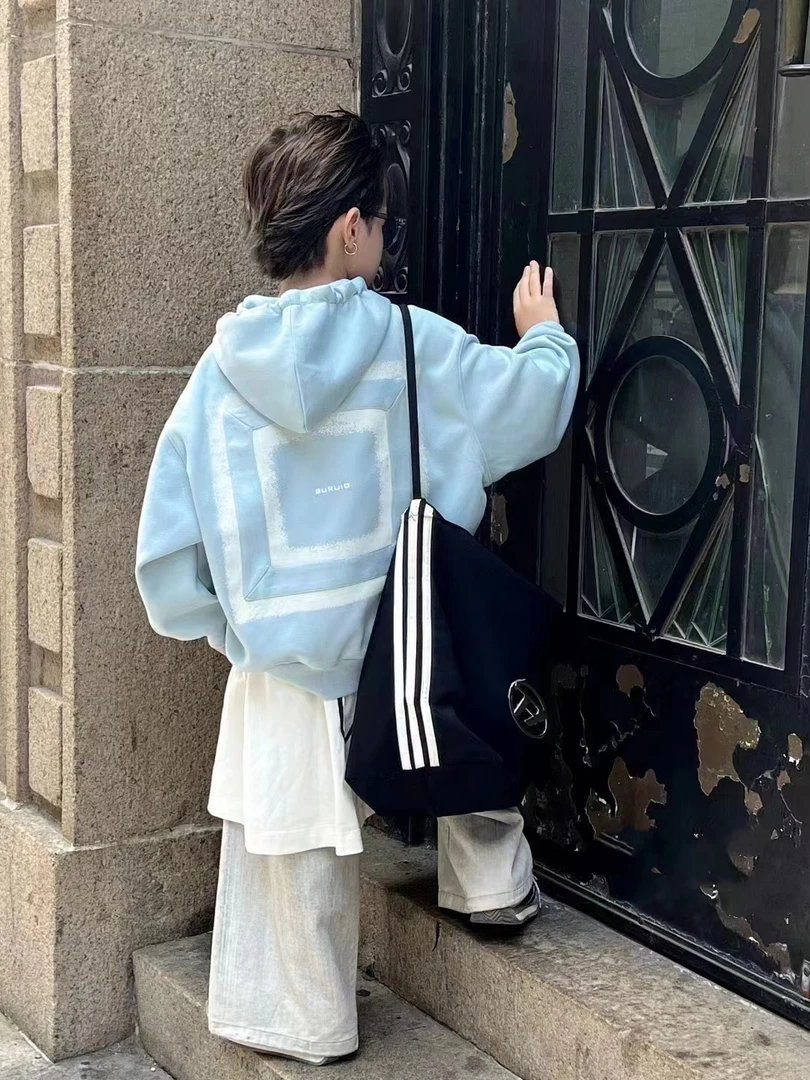 XUANXUAN时尚潮流儿童秋冬卫衣卫裤套装