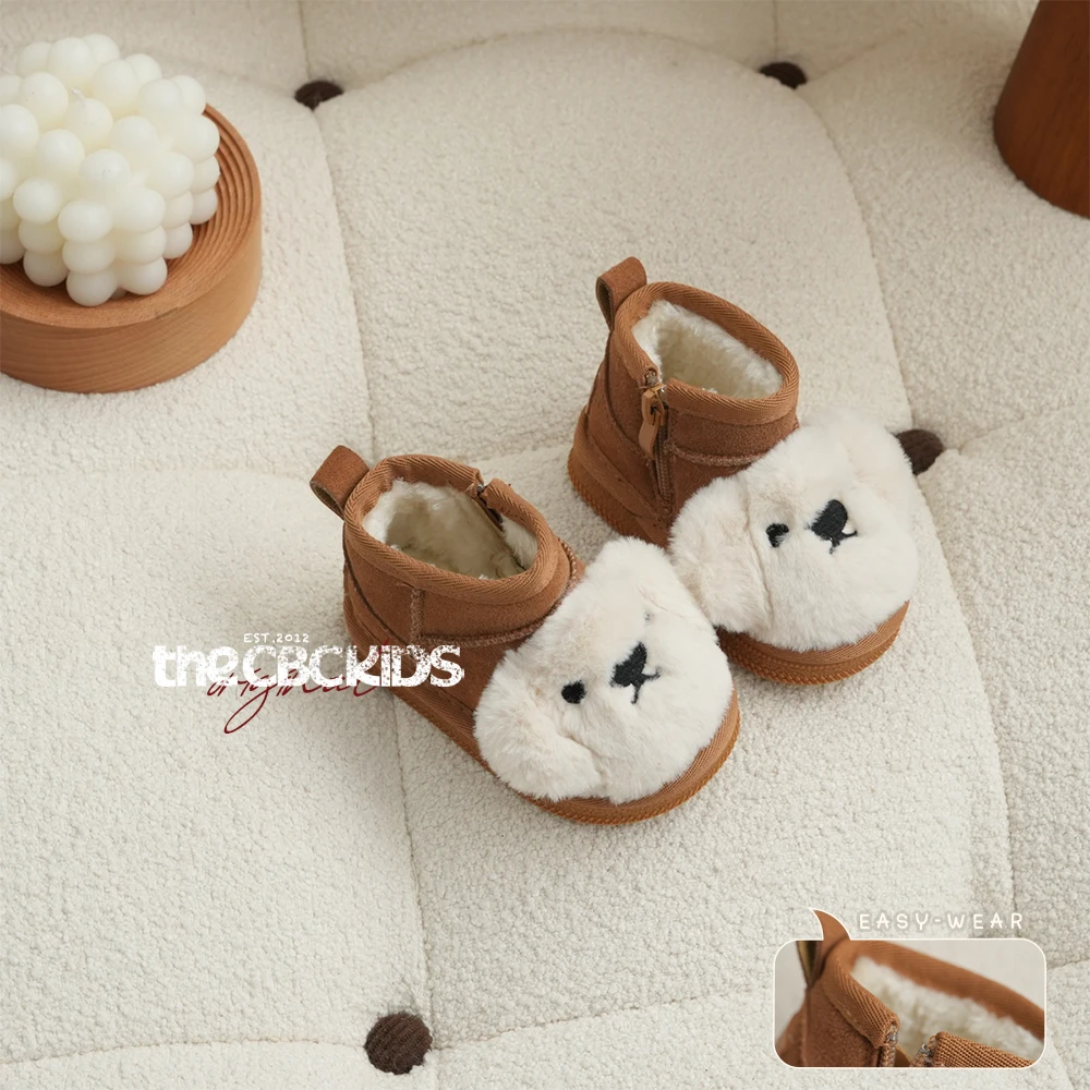 ɪɴꜱ复古『修狗狗』儿童学步雪地靴冬男女童侧拉链保暖249131