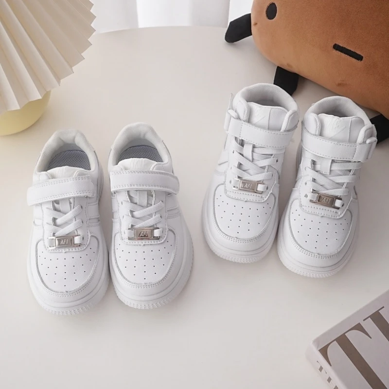 一秋妈 男童女童小白鞋学步鞋低帮高帮单款运动鞋 20018