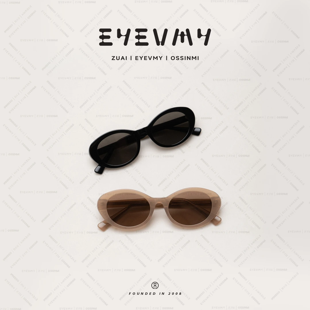 【鸡蛋仔墨镜】小脸太阳镜高级感茶色防紫外线眼镜A24CE025