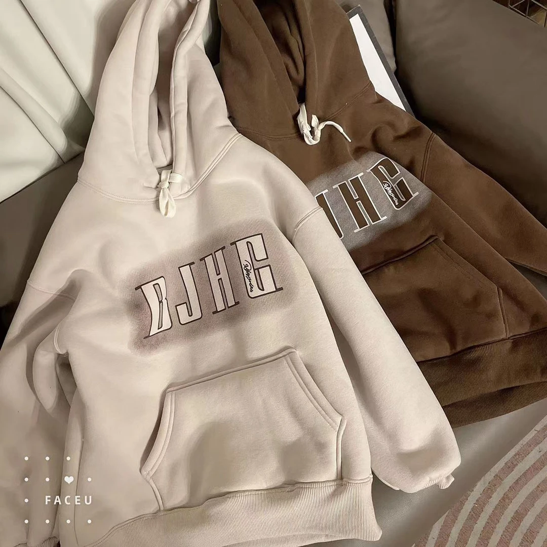 401032《米+咖》玲姐优选韩版儿童休闲秋冬加绒洋气卫衣