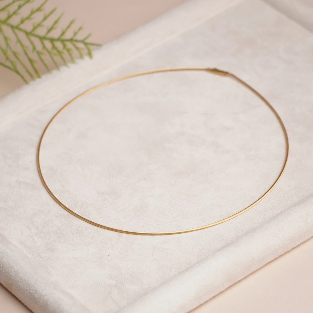 皓雪·18K金意大利进口加粗项圈