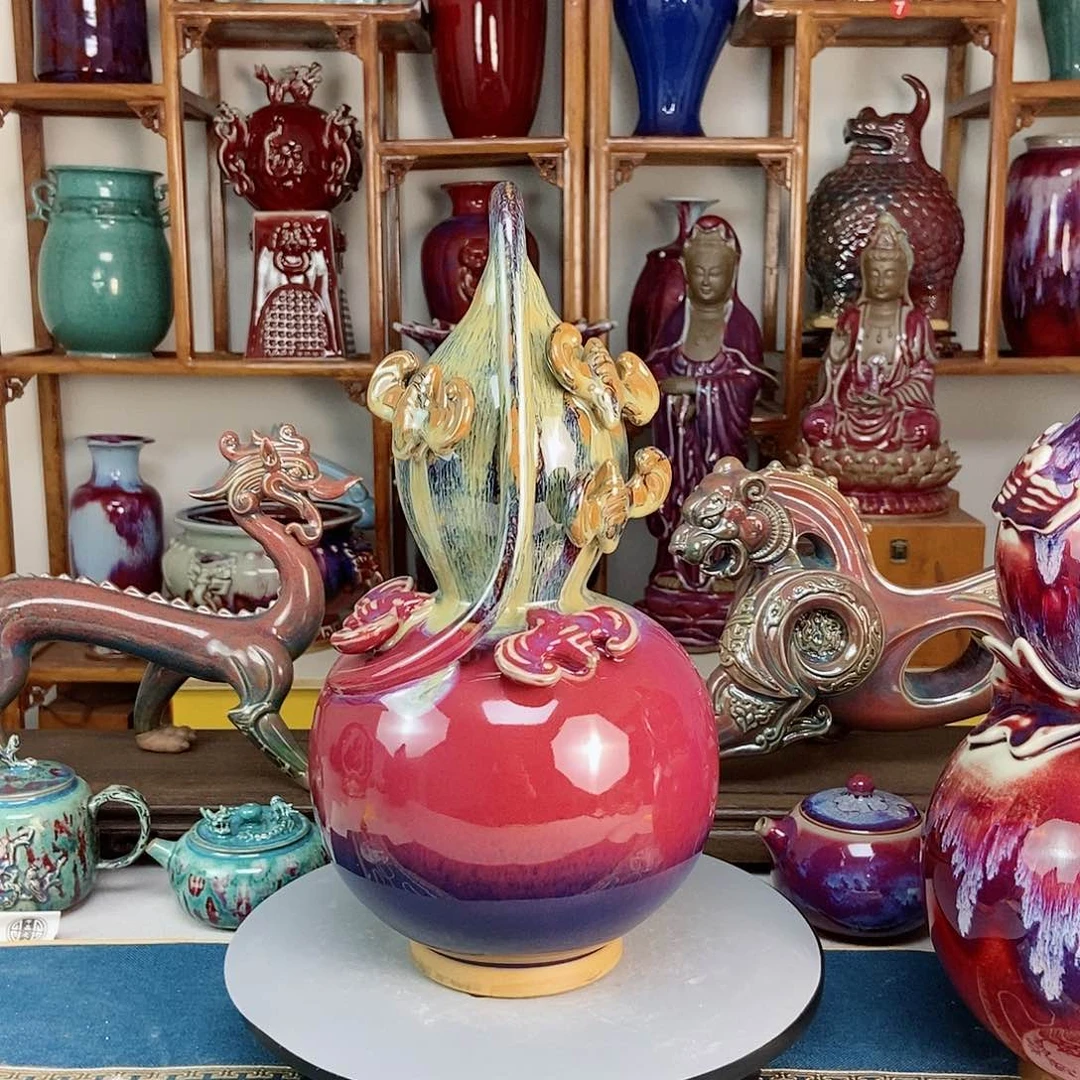 摆件五大名窑钧瓷