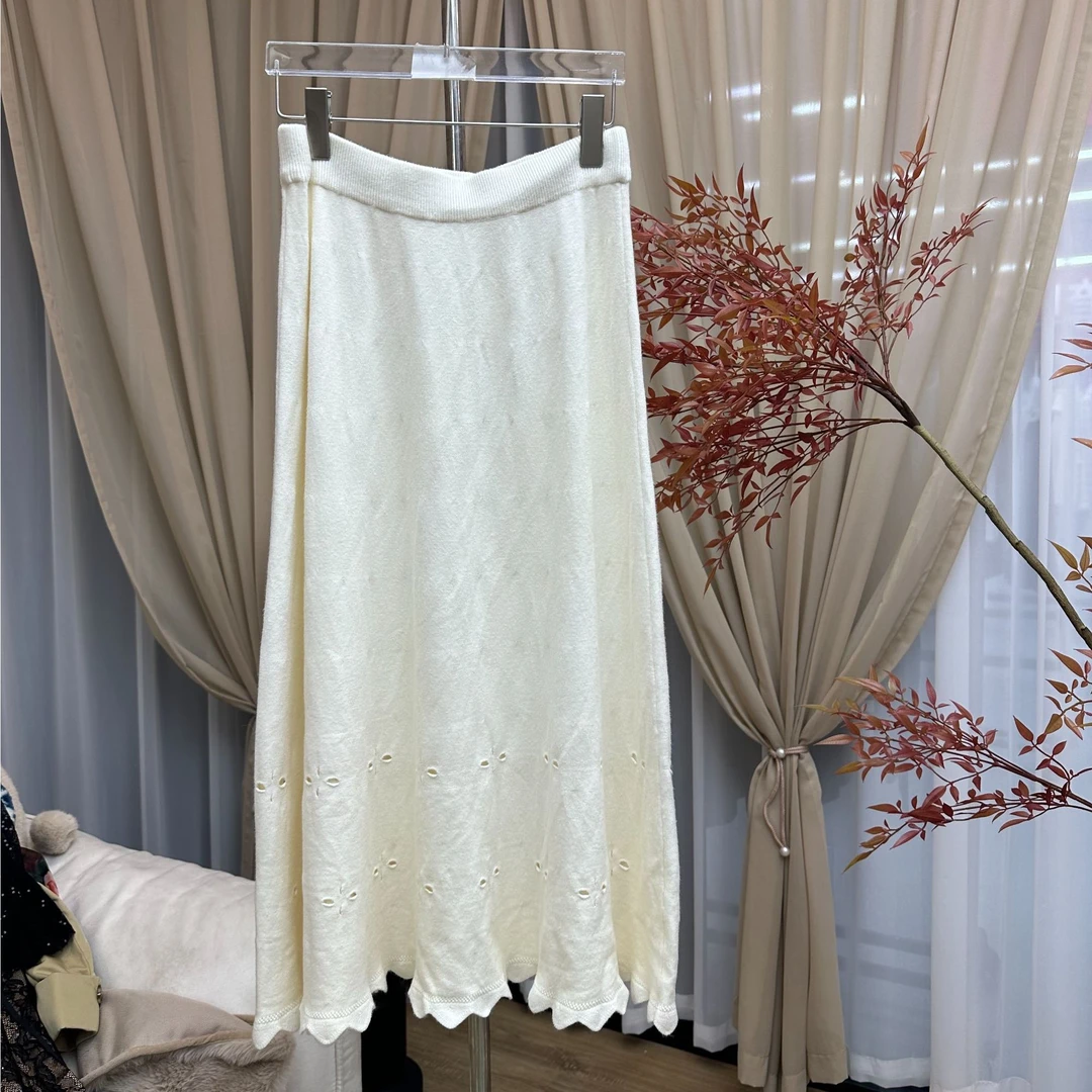 方知有【韩国高端线订单】绵羊毛半身裙#W012