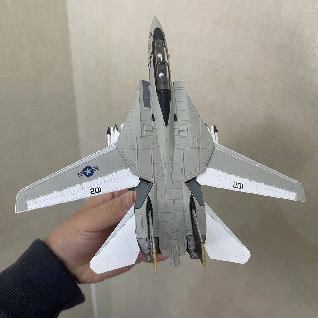 【F14A固定底座可变机翼】自主拆装导弹起落架1:100合金模型送底座
