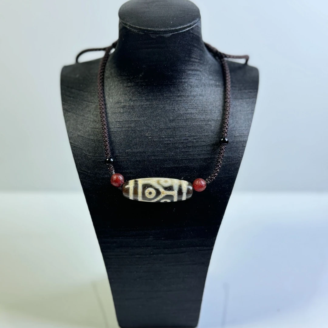 玛瑙吊坠手工编制项链吊坠