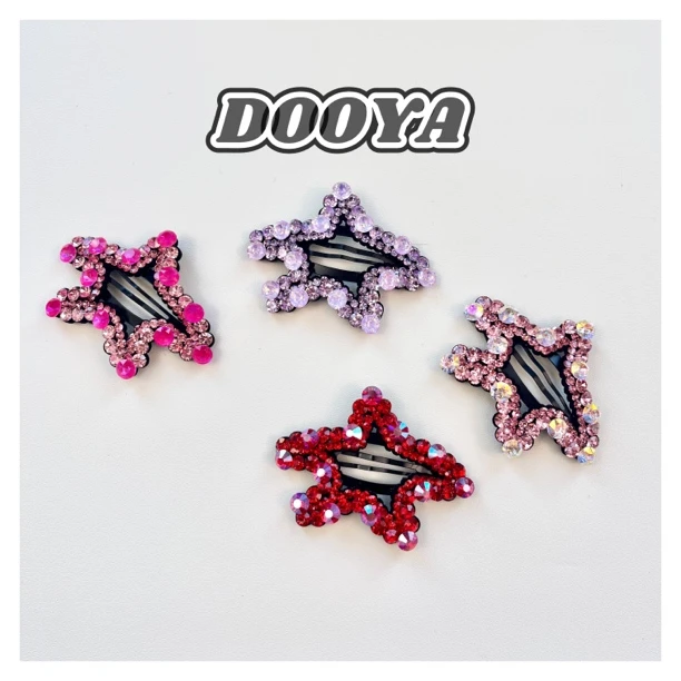 芽怼怼 韩国可爱百搭简约满钻碎发夹掰掰夹 03178