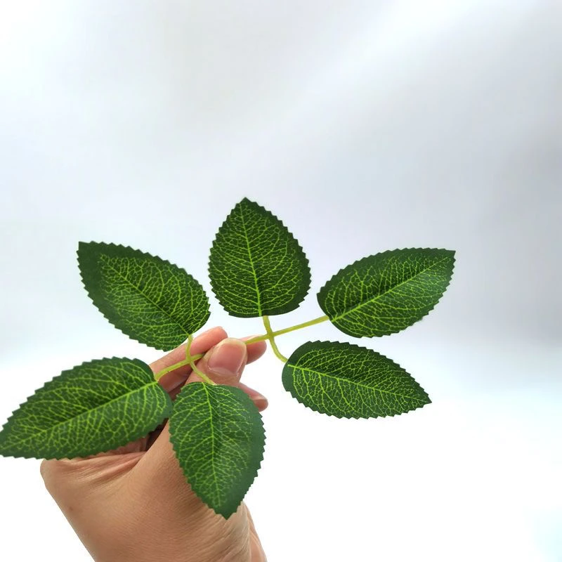 （凌先生二姐专属）仿真布花叶布花托 玫瑰花叶花托 6叶布叶子DIY手