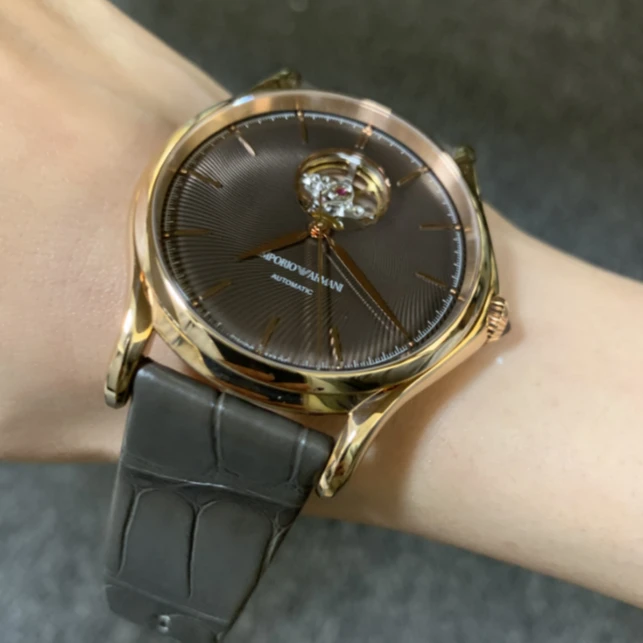 Emporio Armani/安普里奥·阿玛尼产于瑞士42mm镂空机械表#ARS3306