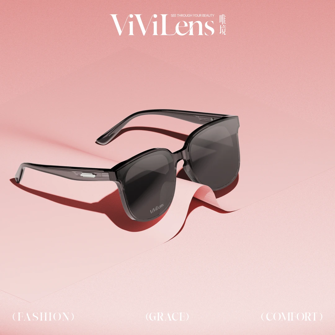 VishLens唯境墨开车防紫外线墨镜大框遮阳太阳镜显脸小高清墨镜