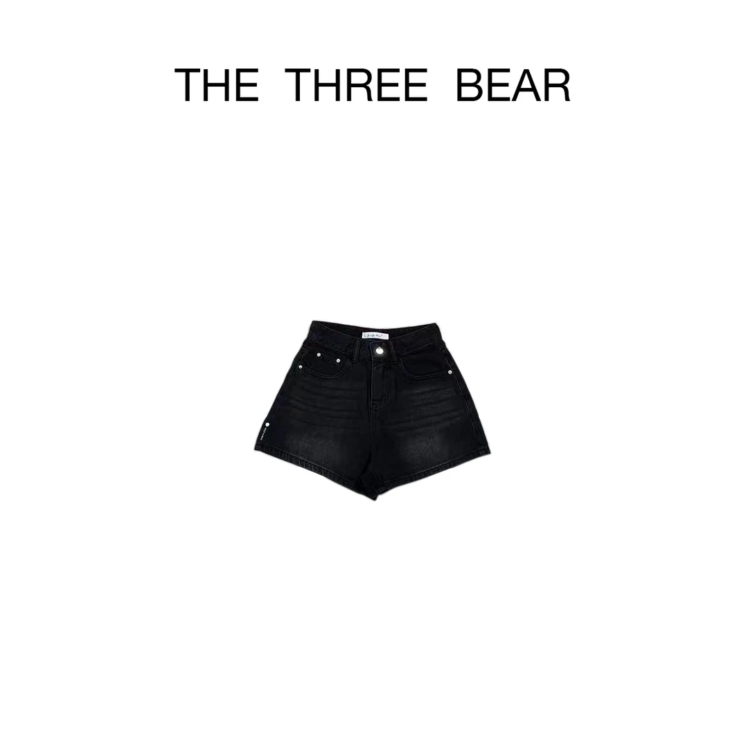 【三只熊】简约百搭牛仔短裤