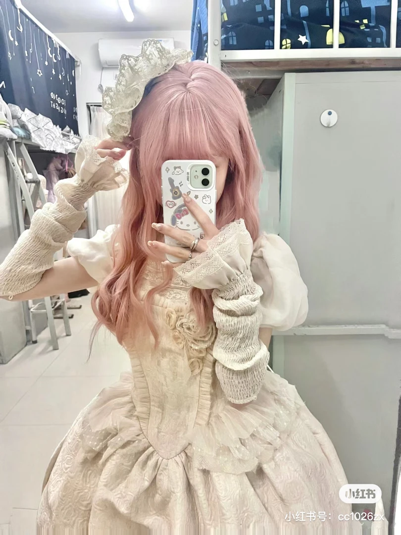 （daydream西安店）幻觉玫瑰jsk+内搭连衣裙蕾丝公主