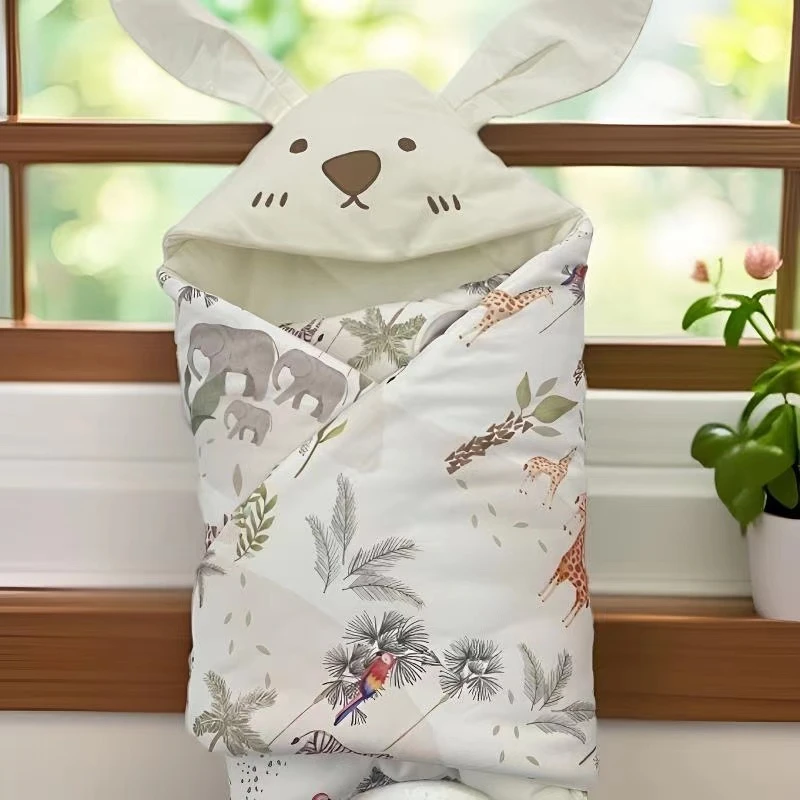 【麦菲熊桑蚕丝抱被】 桑蚕丝抱被新生儿宝宝抱被产房包被