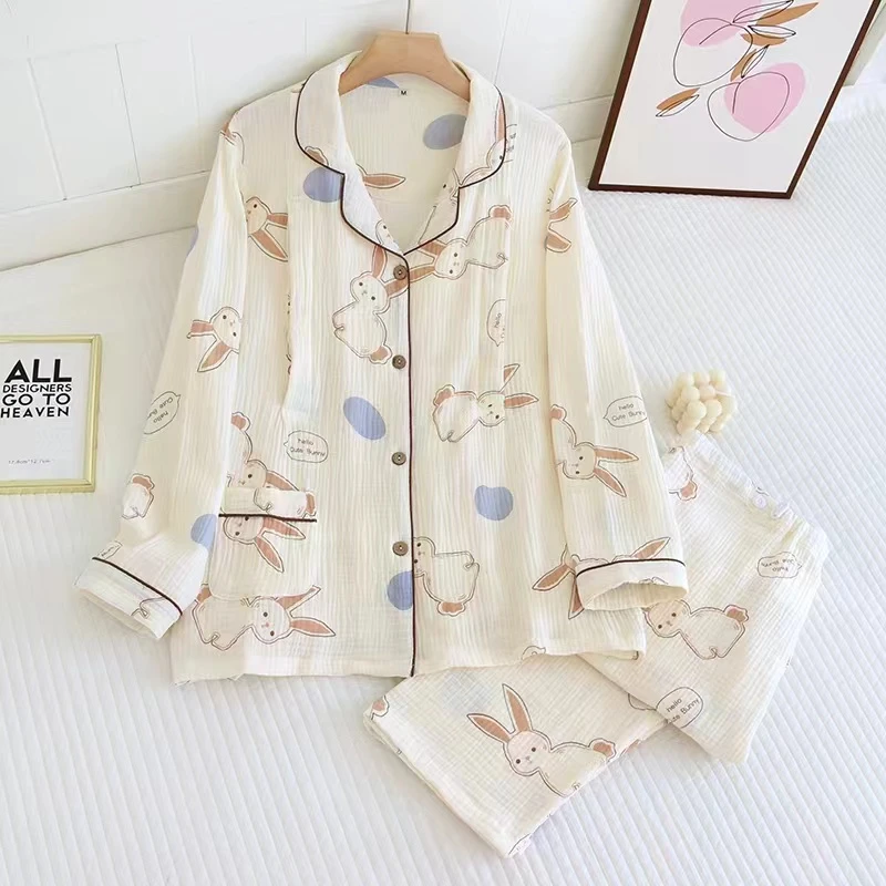 【皱皱纱布月子服】 家居服月子服产后