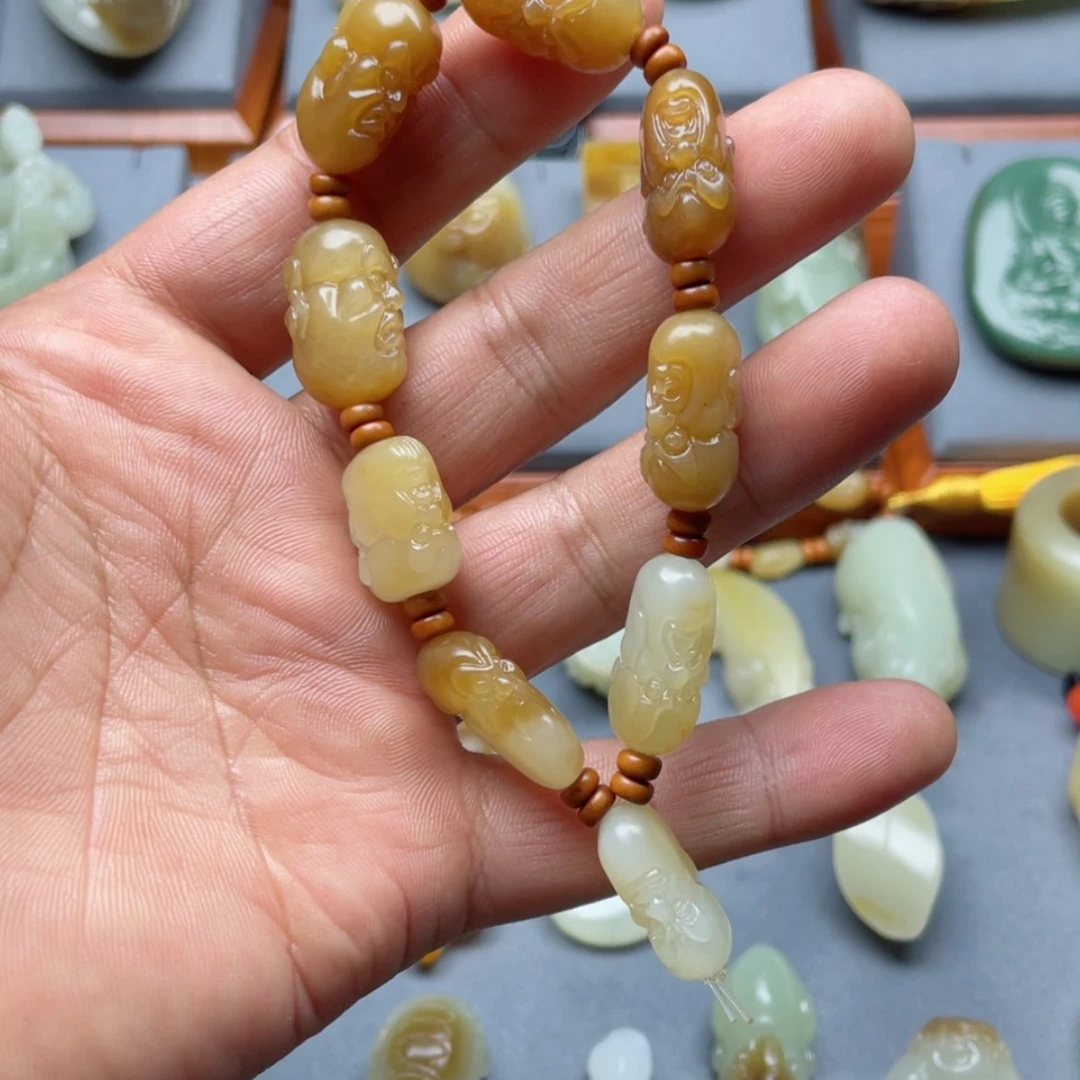 【闪购商品】和田玉(糖玉)套链未镶嵌天**华