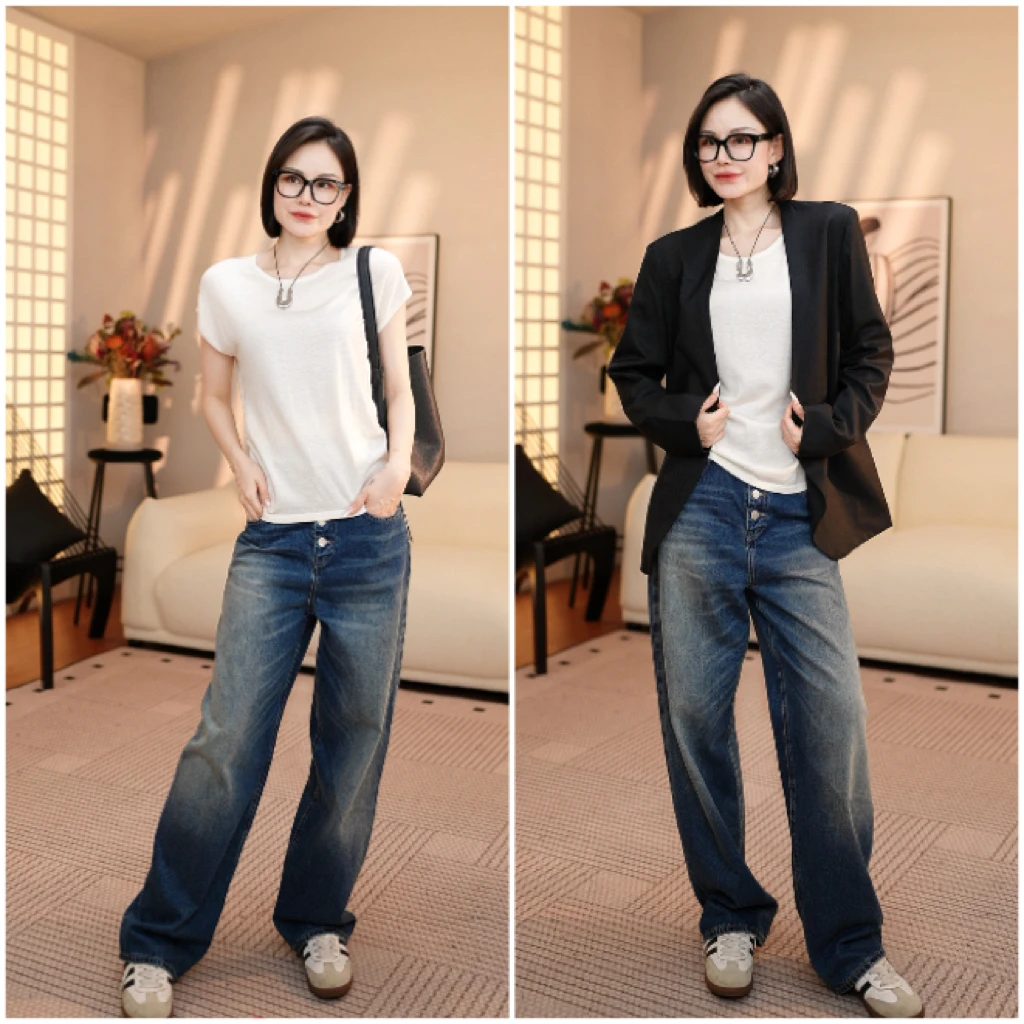 【含羞草】时尚休闲百搭毛针织衫 F83240411001