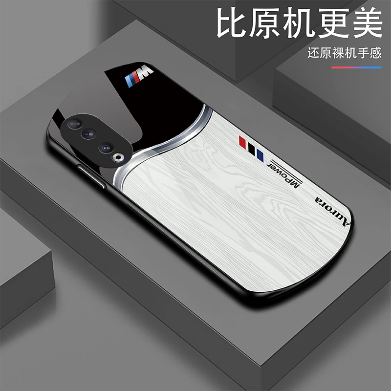 潮流【荣耀90】轻奢高端定制Mpower帅气个性耐磨玻璃手机壳