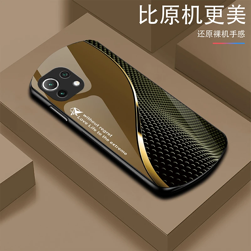 新款【小米11青春】轻奢时尚简约大气耐磨玻璃手机壳