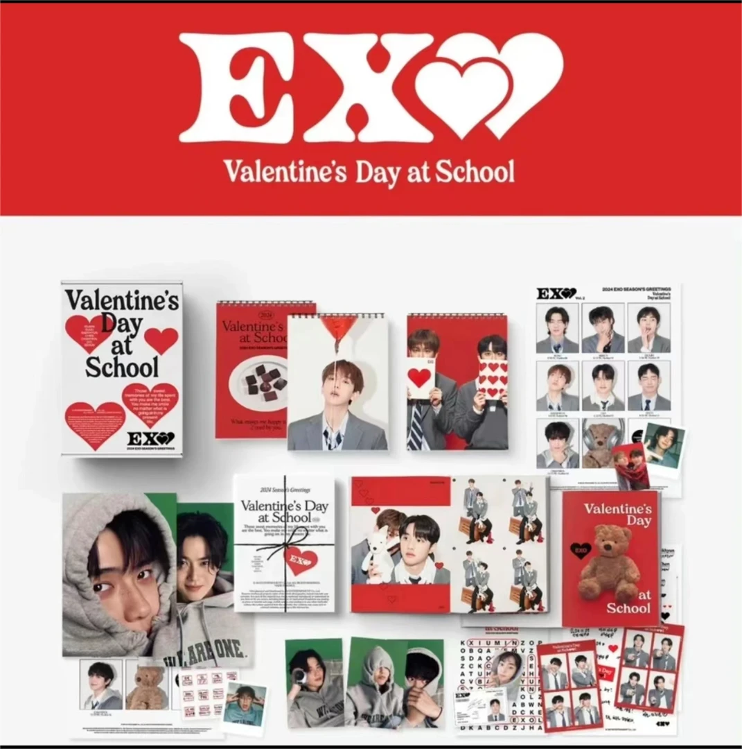 【国内现货】EXO2024台历固配小卡 灿白勋特典卡池 am特典小卡正品