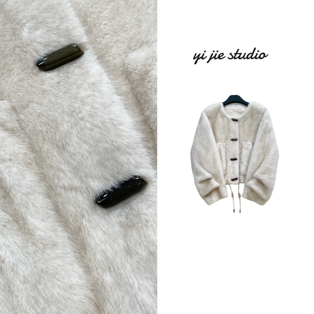 YJ studio 【魔女奶球】秋冬气质外套#EEXNY92302