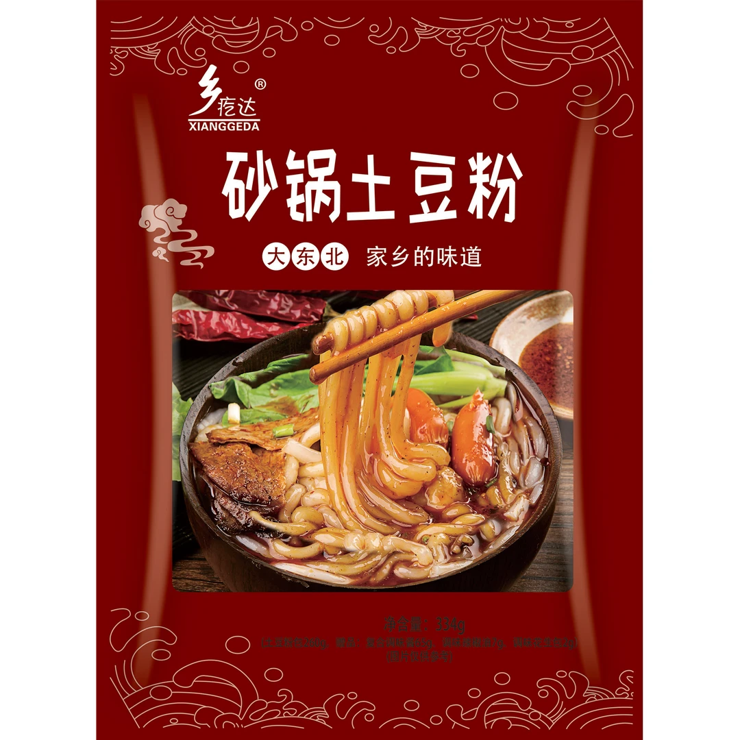 乡疙达土豆粉（带料包）334g*10包鲜香美味