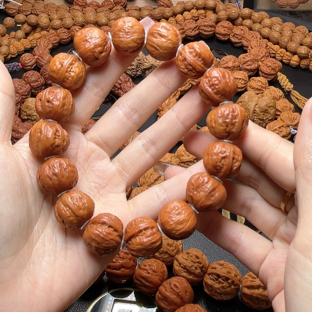 文玩核桃手串光面小手串