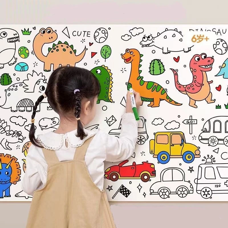 儿童涂鸦大画纸巨幅涂鸦幼儿园美术画卷