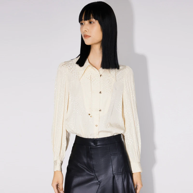【小余专属】新中式长袖衬衫女高级感百搭小衫151H4162