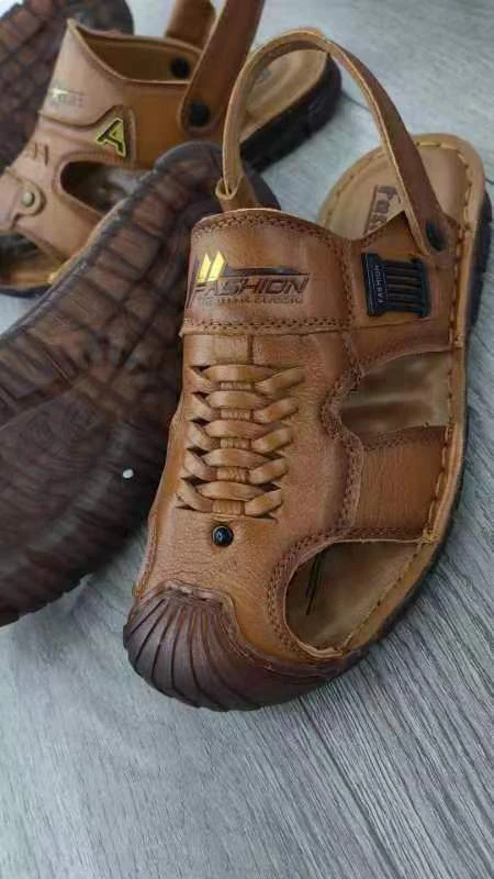 男士休闲软底真皮沙滩鞋