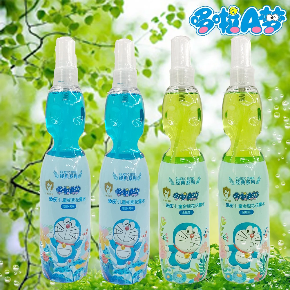 哆啦A梦添乐儿童金银花蛇胆花露水200ml祛痱宝宝花露水