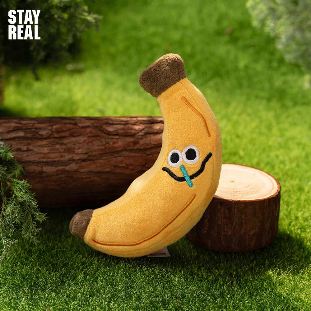 STAYREAL潮牌MOJO四处流香香蕉哥绒毛公仔玩偶摆件潮玩礼物卡通