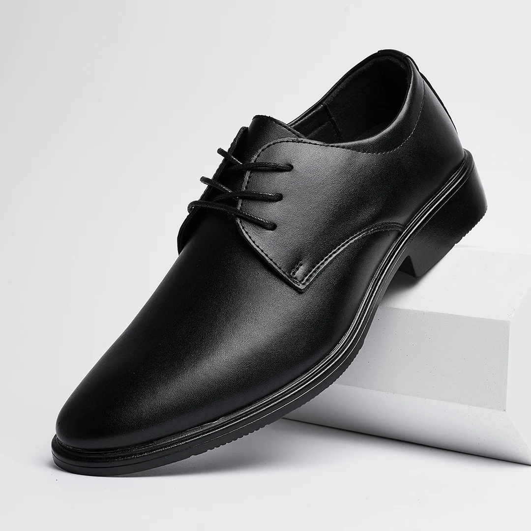 MTH998男商务休闲皮鞋透气黑色结婚新郎伴郎鞋时尚百搭四季款单鞋