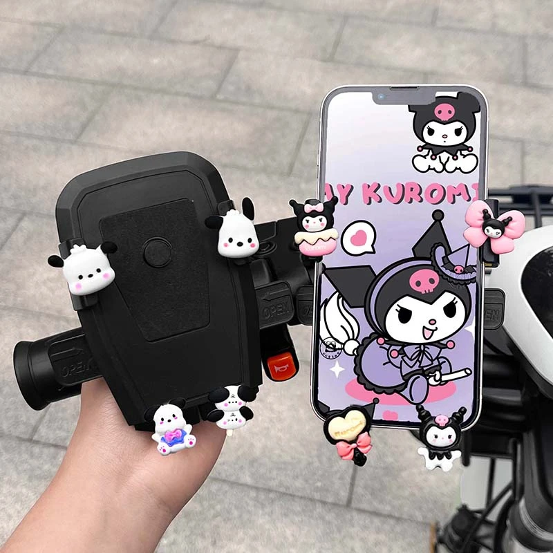 电动车手机支架防水防雨可爱卡通网红电瓶车载手机车用导航支架