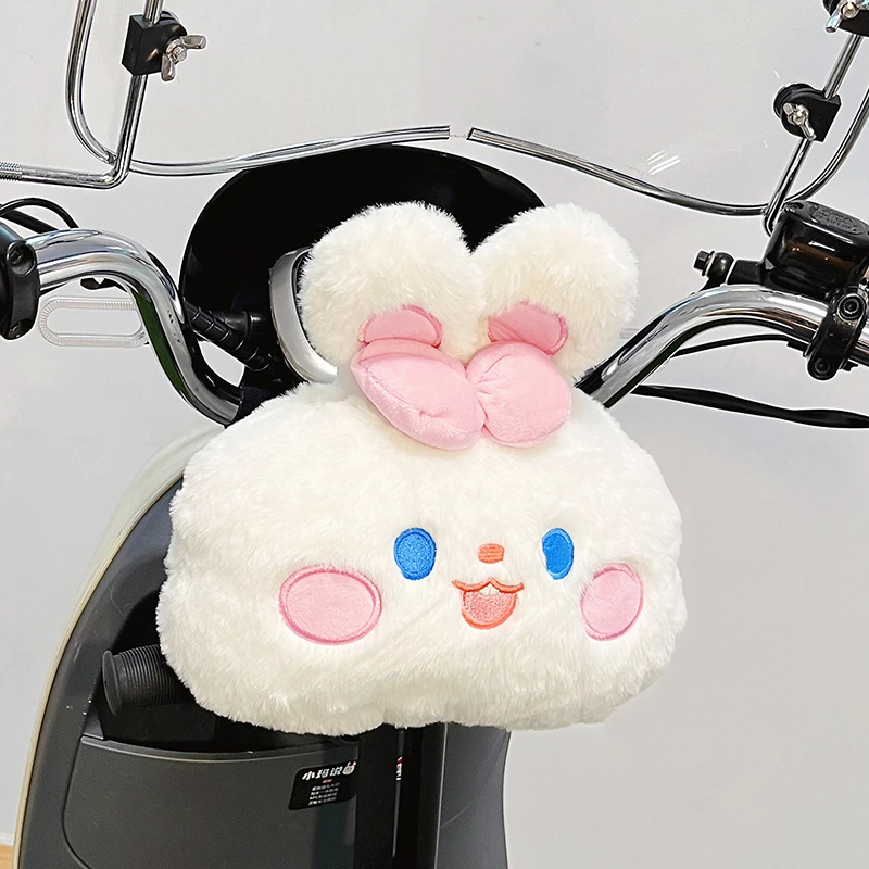 电动车儿童座椅防撞头保护垫可爱卡通电瓶车前置防撞垫软包公仔