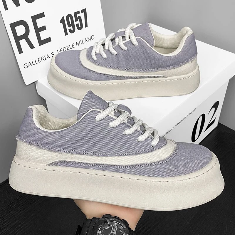 男鞋2024年新款布面透气帆布鞋男士潮流休闲板鞋百搭布鞋WK100