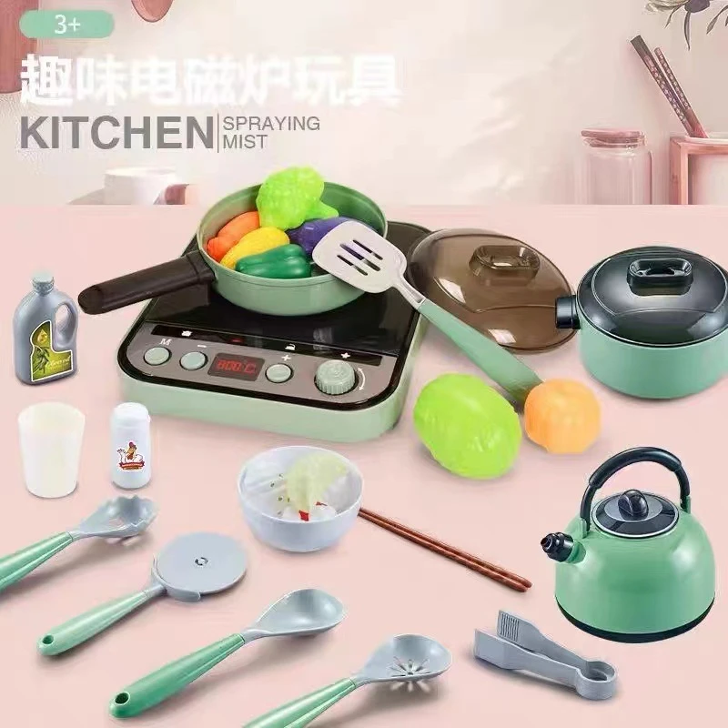 过家家小厨房玩具套装切菜做饭煮饭切水果男女孩仿真厨具