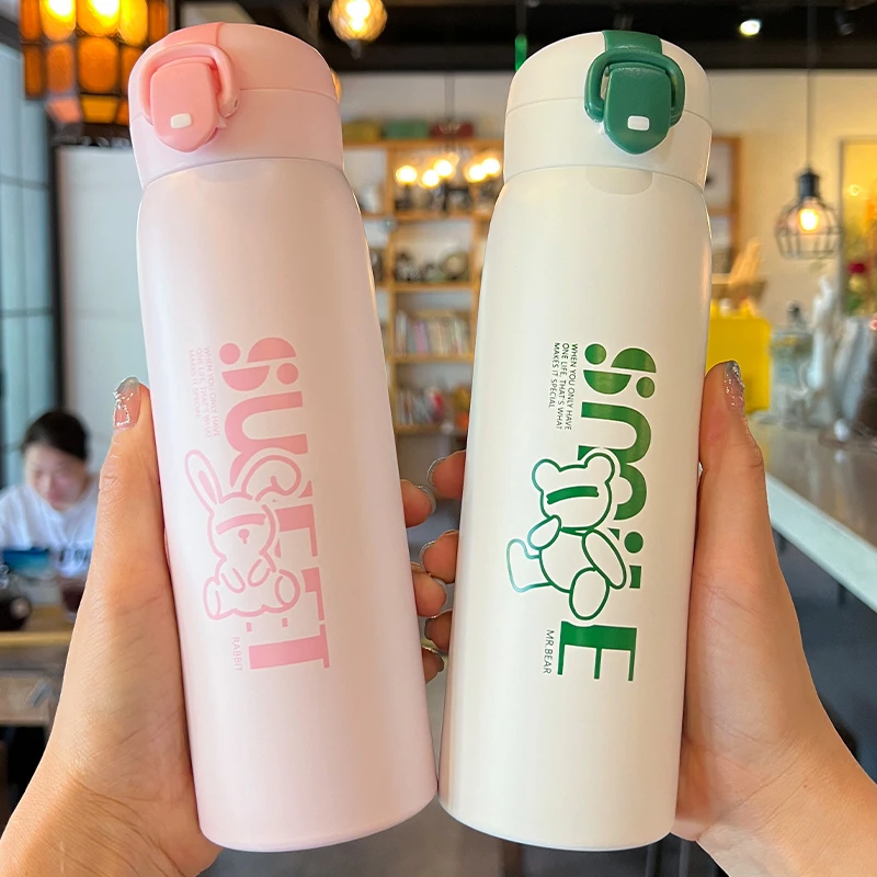 儿童保温杯高颜值小学生上学专用304不锈钢男女孩放书包直饮水杯