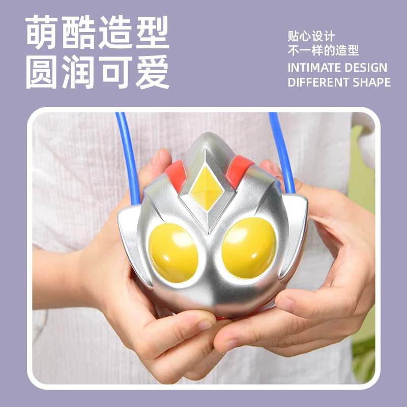 奥特曼超人儿童电动迷你静音手表风扇充电戴手腕小型随身学生