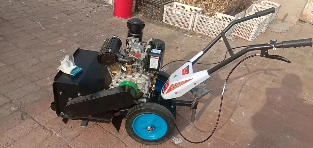 新型多功能柴油电启动除草机