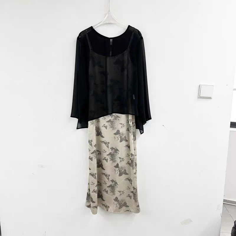 S234【专属】2024秋季商场同款新款时尚两件套裙女RS-SPH24CTA73