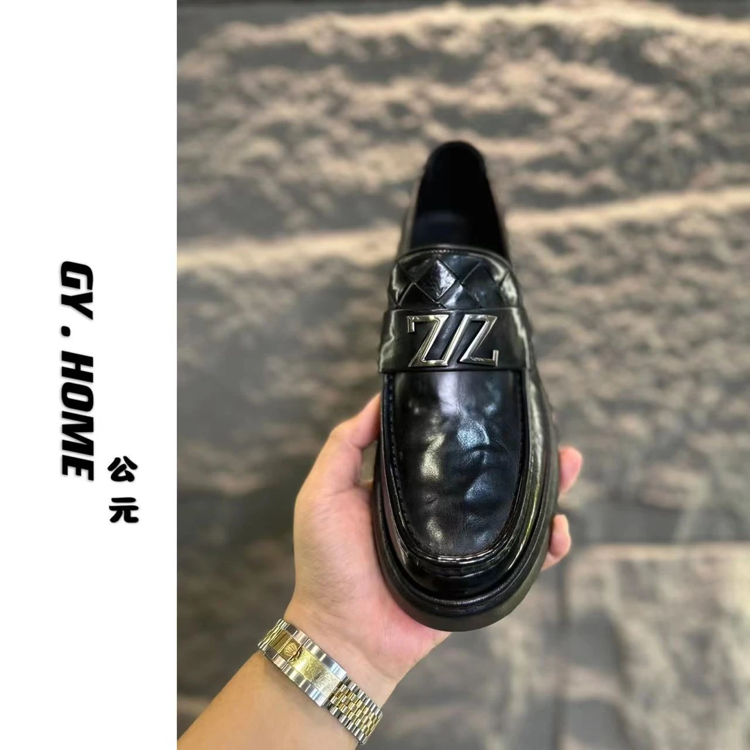51511【公元·名品】欧货男款高级手感皮经典百搭轻商务皮鞋时尚黑色