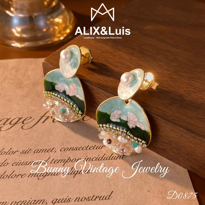 福袋-法★【原野】手绘春季 ALIX Danas 爱丽丝 耳钉