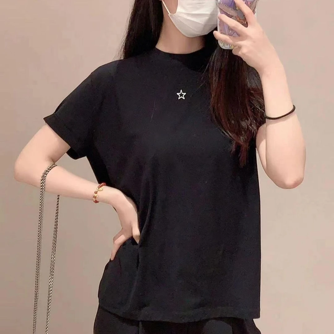 哥家售罄刺绣星星短袖T恤 1300201-1100511-001